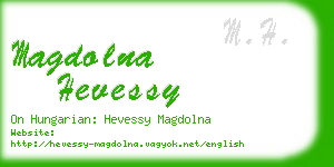 magdolna hevessy business card